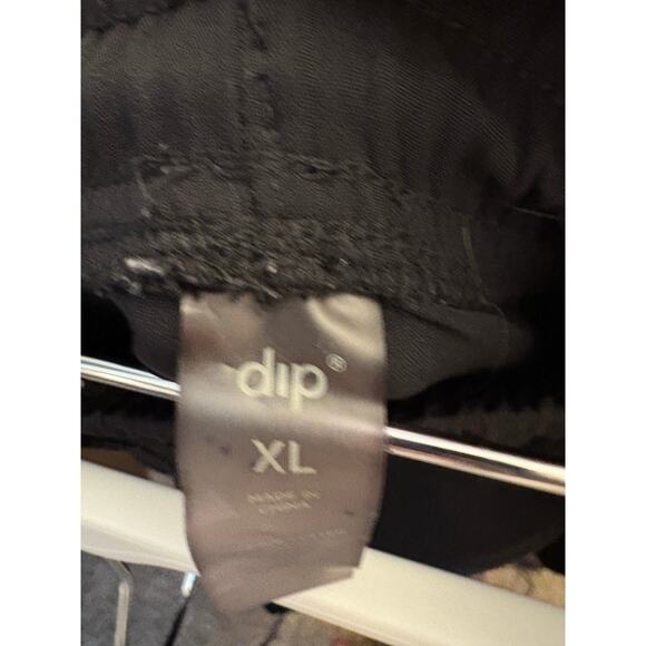Dip Womens Jogger Lounge Sweat Pants XL Stretch Black Drawstring Pockets - Picture 2 of 6